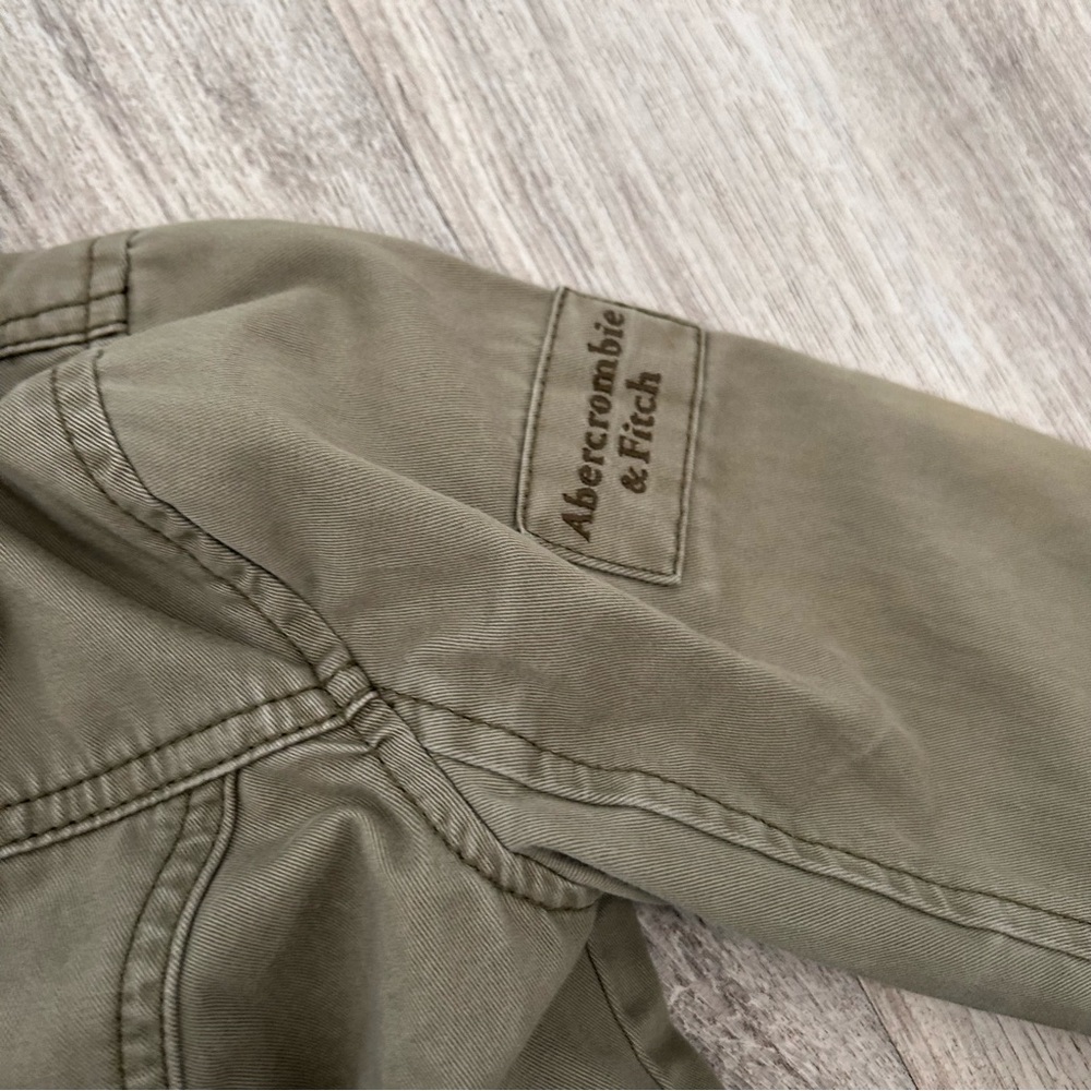 VTG Y2K Abercrombie & Fitch military utility jacket Womens XS green Bella Elena - Picture 4 of 16